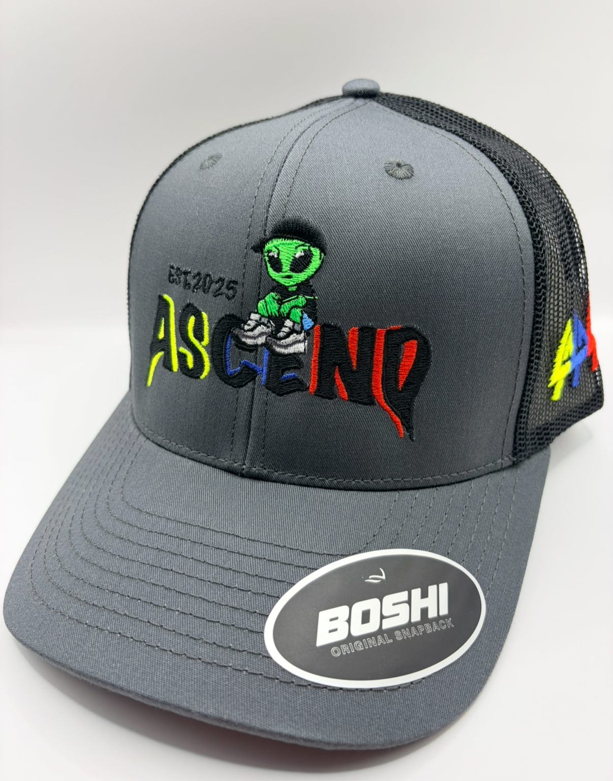Grey/black Greedy 110 alien cap