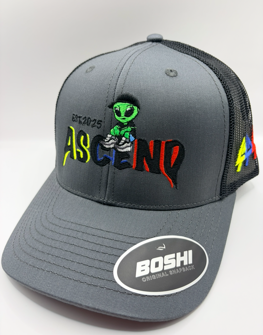 Grey/black Greedy 110 alien cap