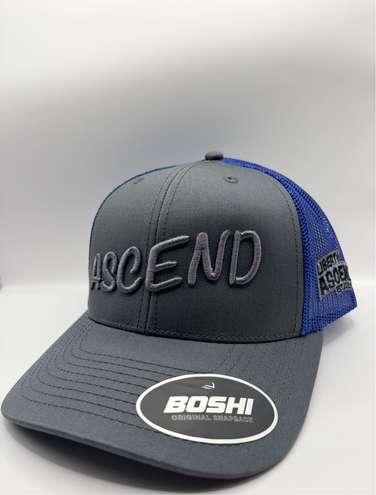 Grey/blue classic ascend cap
